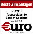 Platz 1 Tagesgeldkonto - Euro (5/2011)
