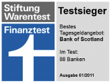 Bestes Tagesgeldangebot - Finanztest (01/2011)