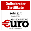 Online Broker Zertifiakte - Sehr gut (Euro am Sonntag 17/2011)